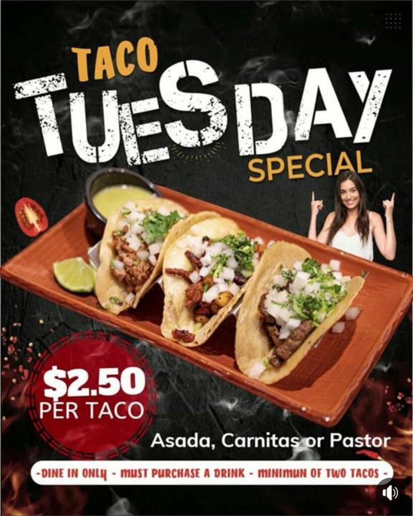TACO TUESDAYS - $2 Tacos - Tomoka Town Center
