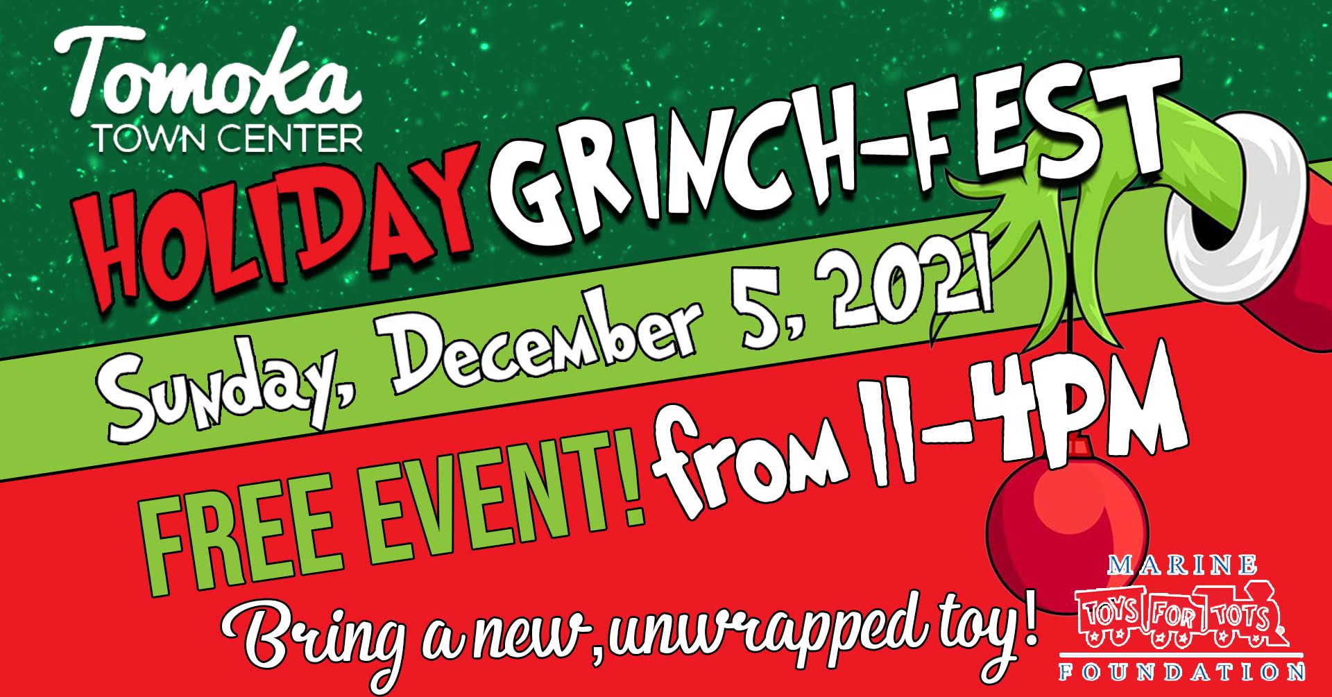 Tomoka Town Center GrinchFest FREE Holiday Event for the Whole